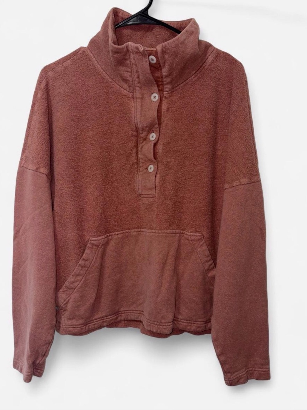 REI Cooperative Rose-Pink Button Pullover